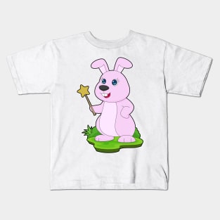 Rabbit Wizard Magic wand Kids T-Shirt